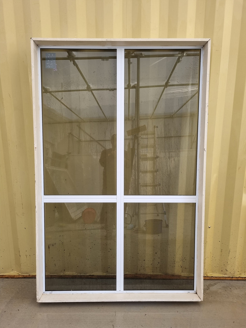 Aluminium Window White 1300 W  x 2000 H [#4099] Joinery Recycle