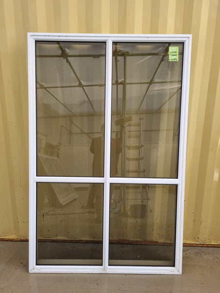 Aluminium Window White 1300 W  x 2000 H [#4099] Joinery Recycle