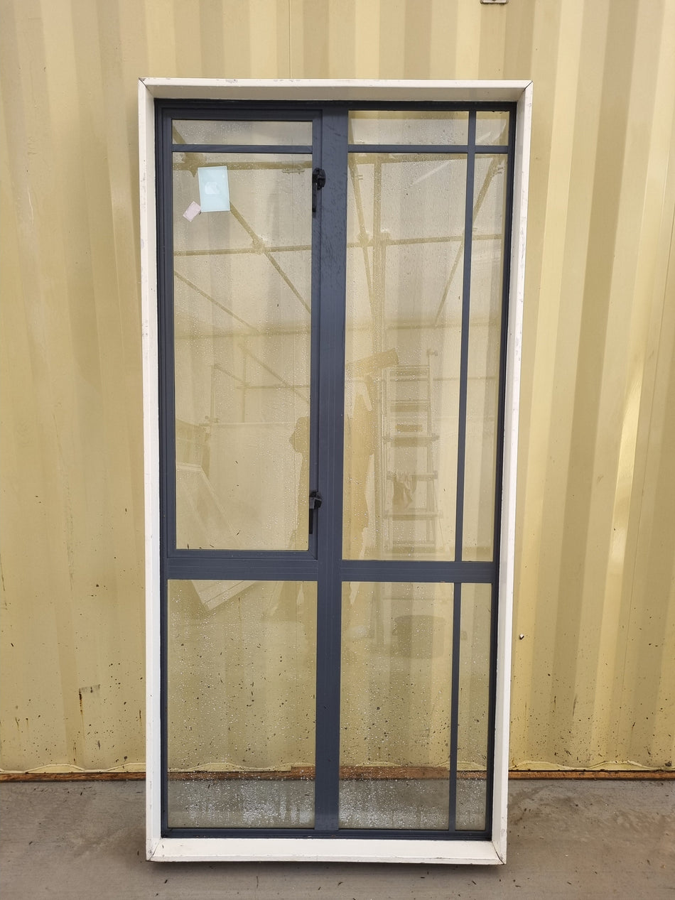 Aluminium Window Grey  1000 W x 2100 H [#3153] Joinery Recycle