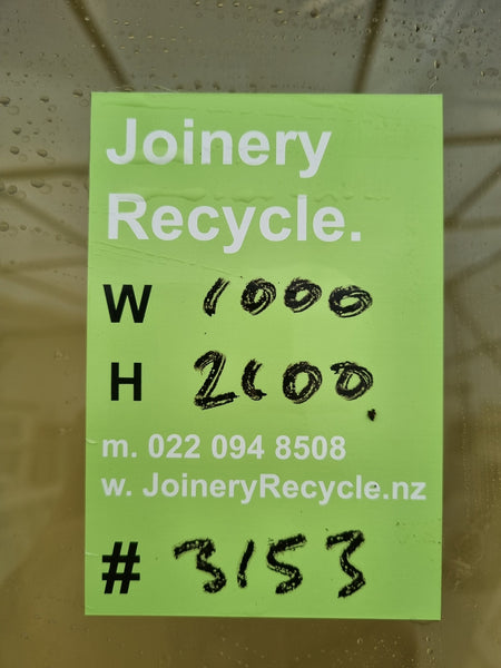 Aluminium Window Grey  1000 W x 2100 H [#3153] Joinery Recycle