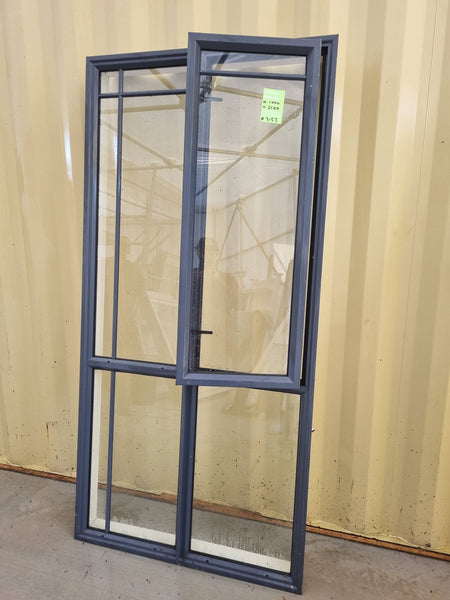 Aluminium Window Grey  1000 W x 2100 H [#3153] Joinery Recycle