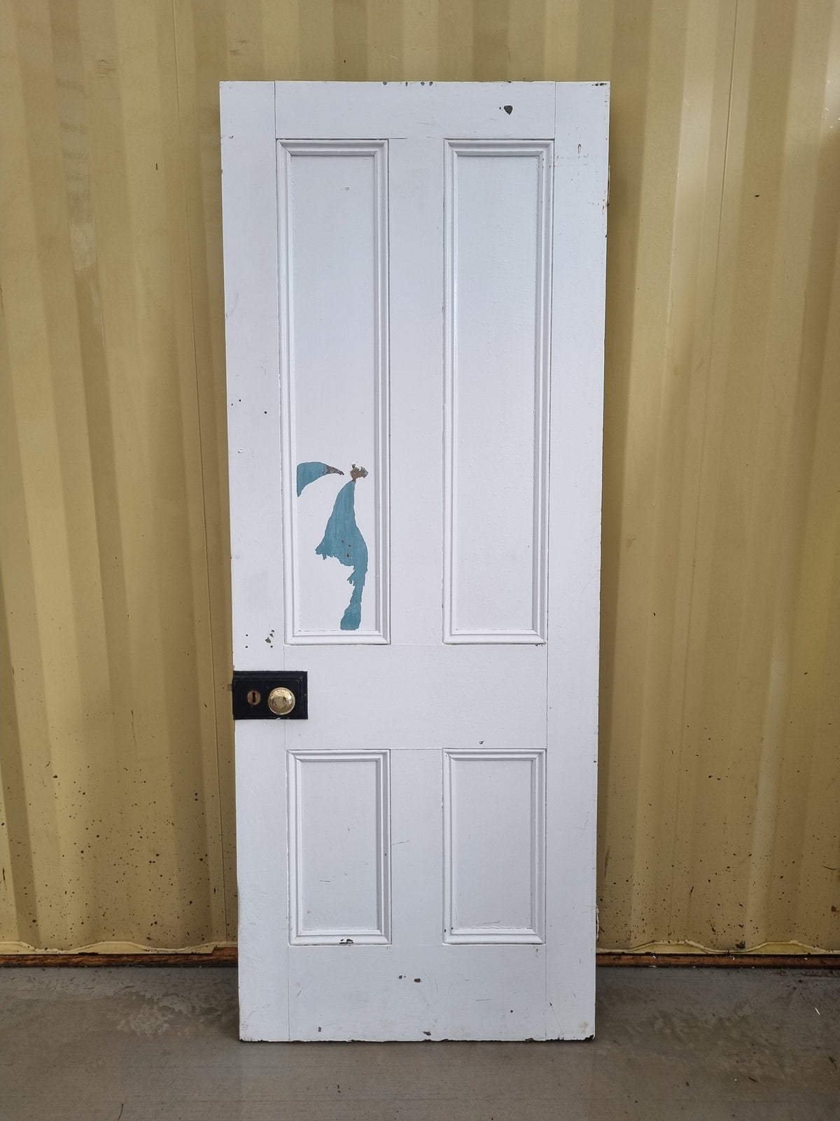 Solid Wood Internal Villa 4 Panel Door    760 W  x  1970 H  [#4703] Joinery Recycle