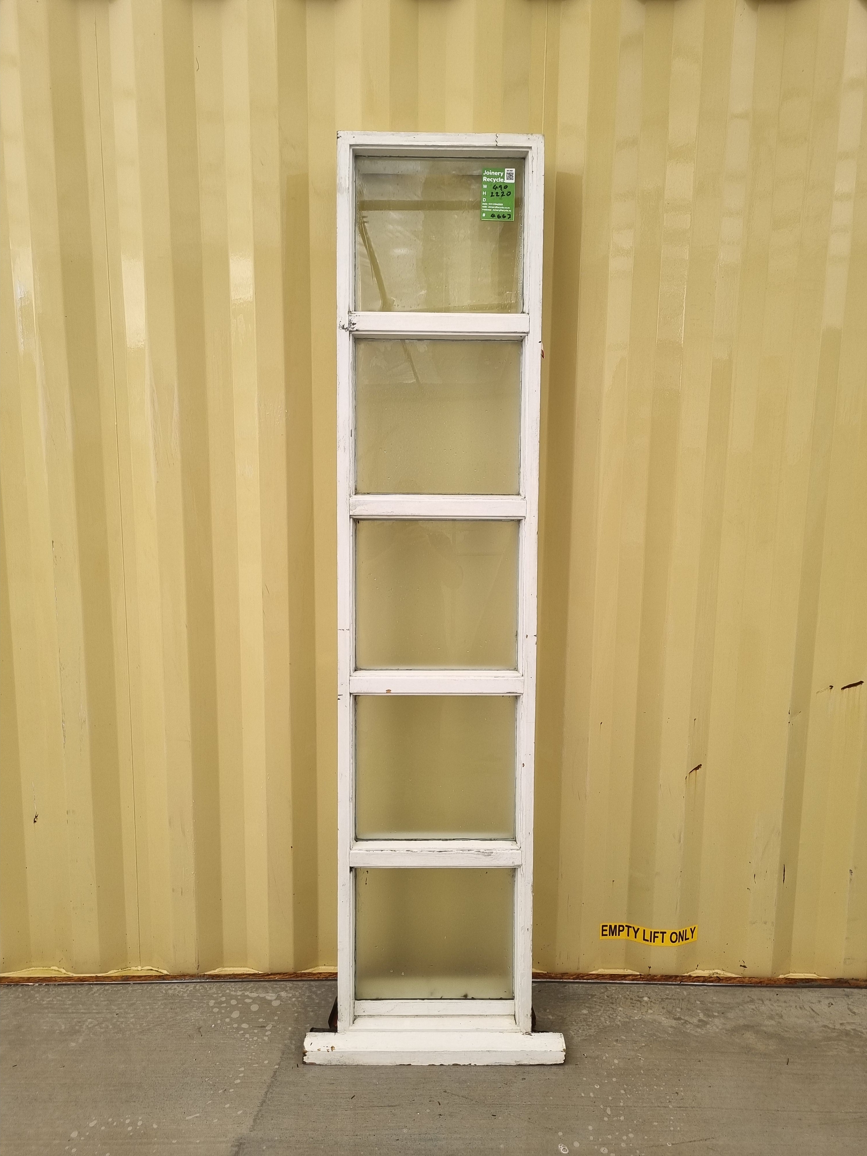 Wooden Window 490 W x 2220 H [4663] Joinery Recycle