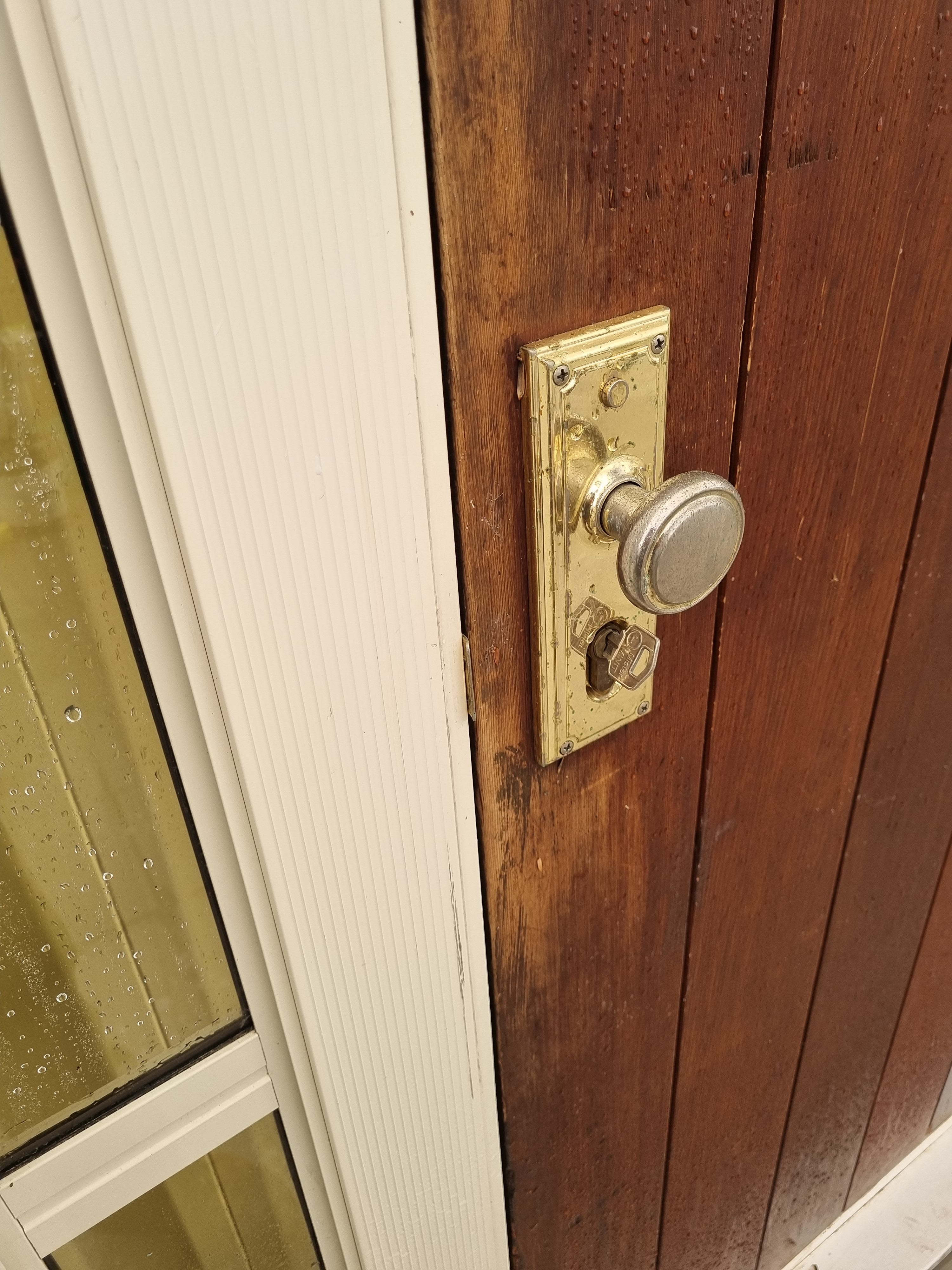 Wooden Entrance Door with Sidelights  1390 W x  2060 H [#2185] Joinery Recycle