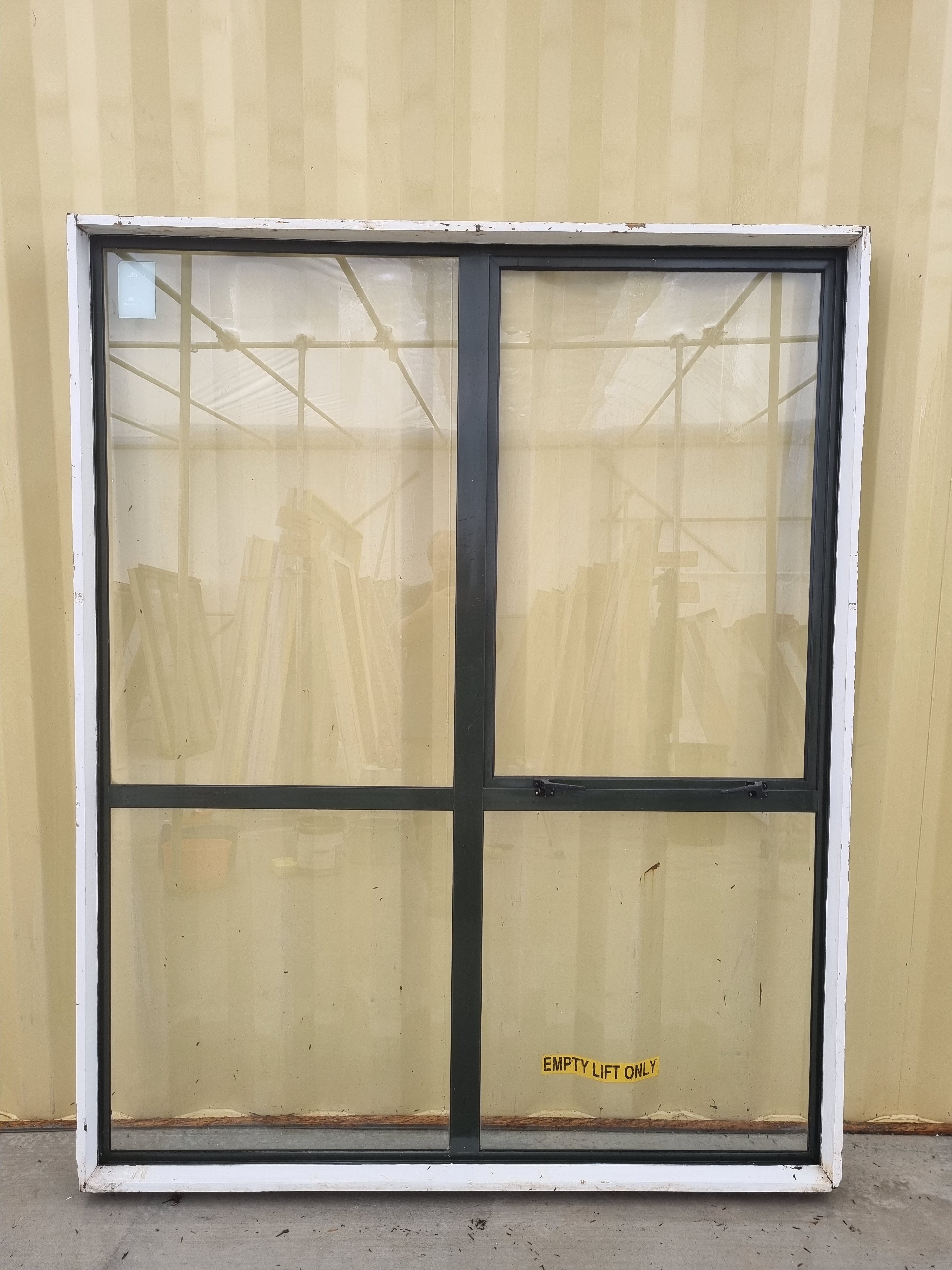 Aluminium Window Karaka Green 1600 W  x 2000 H [#2723] Joinery Recycle