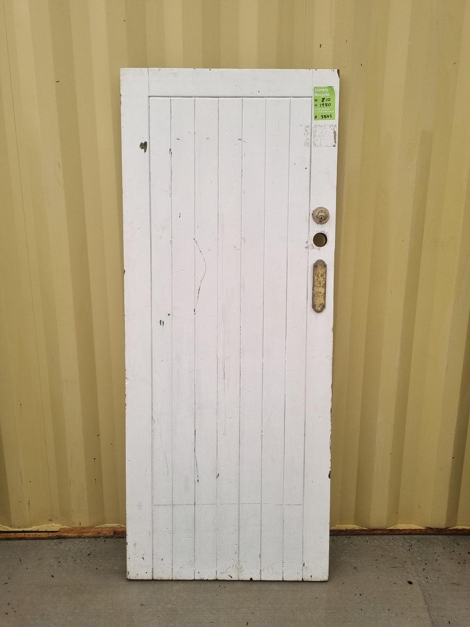 Solid wood Door Leaf   810 W  x 1980 H  [#3842] Joinery Recycle