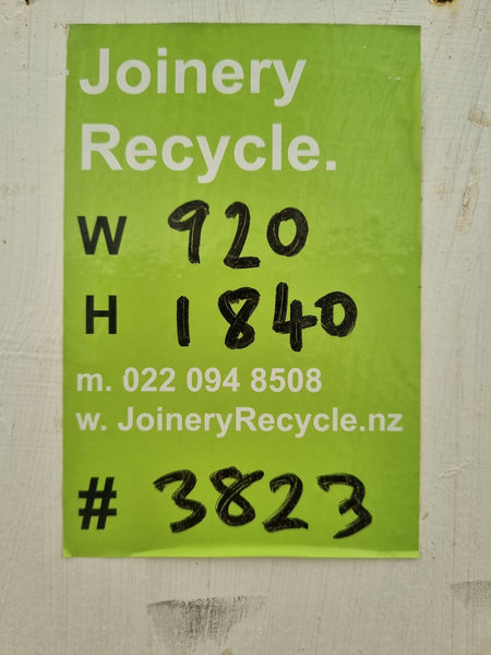 Z Framed Door Leaf   920 W  x  1840  H  [#3823] Joinery Recycle