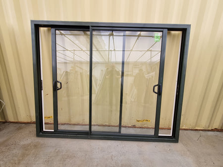 Sliding Aluminium Window Karaka Green  2340 W  x  1820 H [#4568] Joinery Recycle