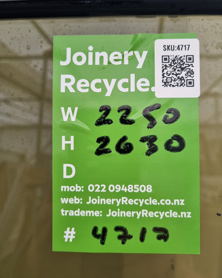 RANCH SLIDER white 2250 W x 2630 H [#4717 SF] Joinery Recycle