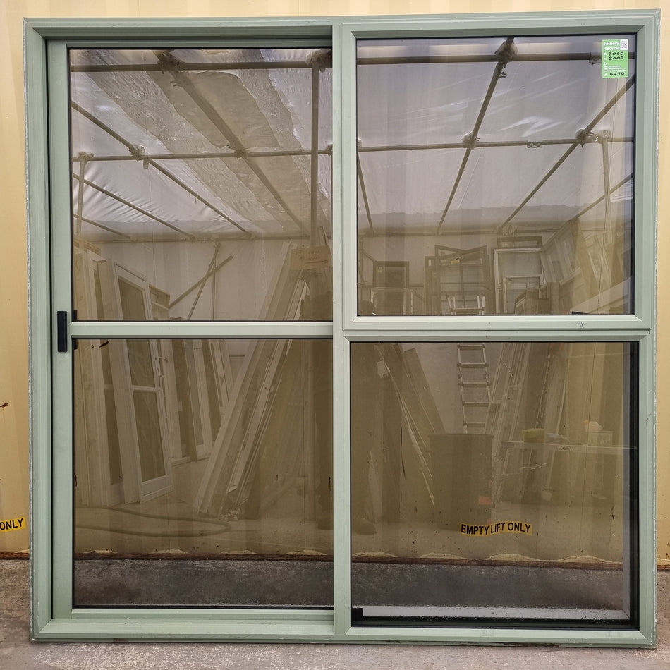 Ranch Slider Green 2000  W x  2000 H [#4720 SF] Joinery Recycle