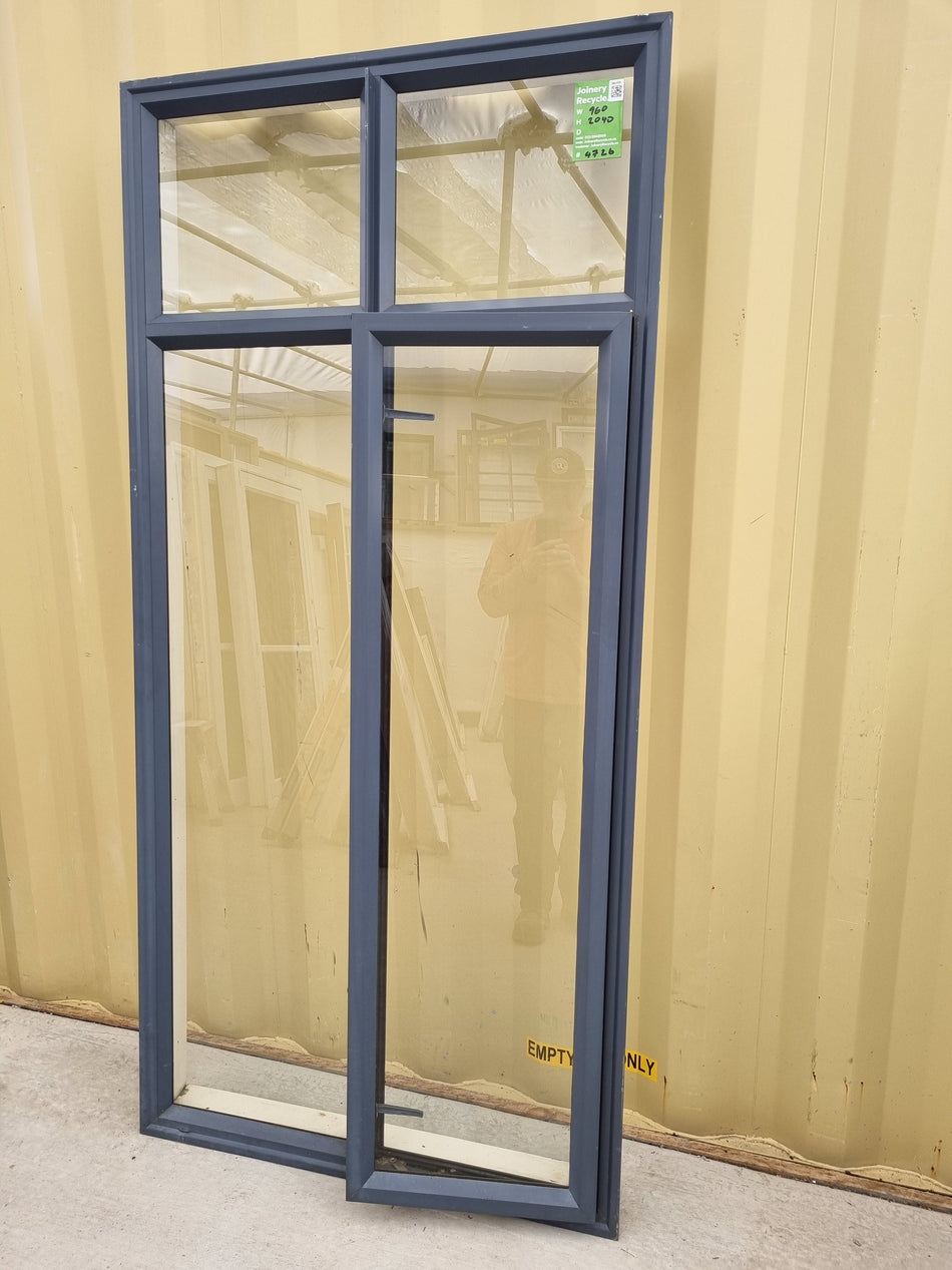 Aluminium Window Grey  960 W  x 2040 H [#4726] Joinery Recycle