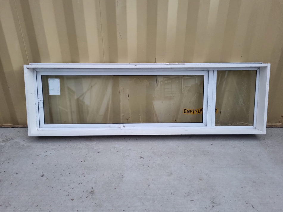 Aluminium Window White   1670 W  x  495 H  [# 4727] Joinery Recycle