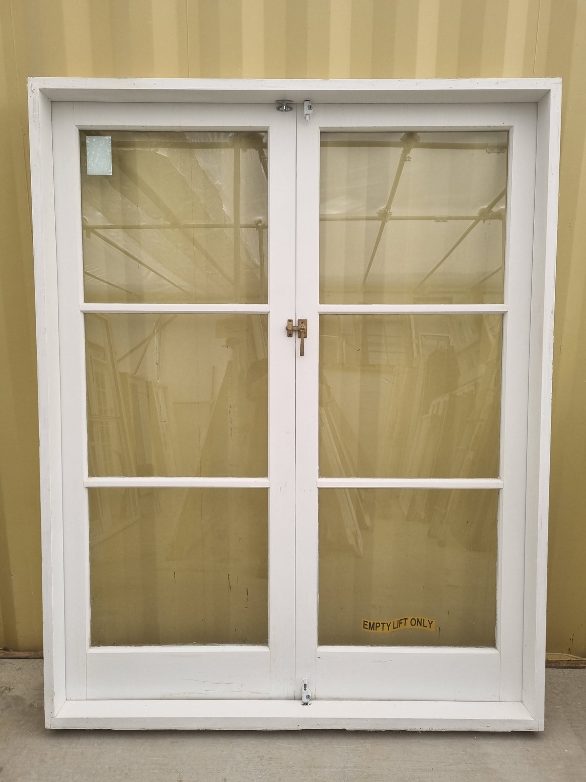 Wood and Glass French Doors 1600 W x 2020 H [#4728] Joinery Recycle