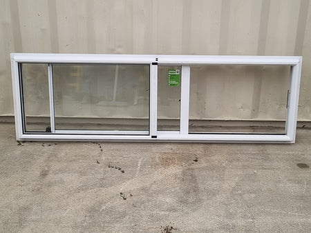 Sliding Aluminium Window White   2000 W  x  600 H  [#4646] Joinery Recycle