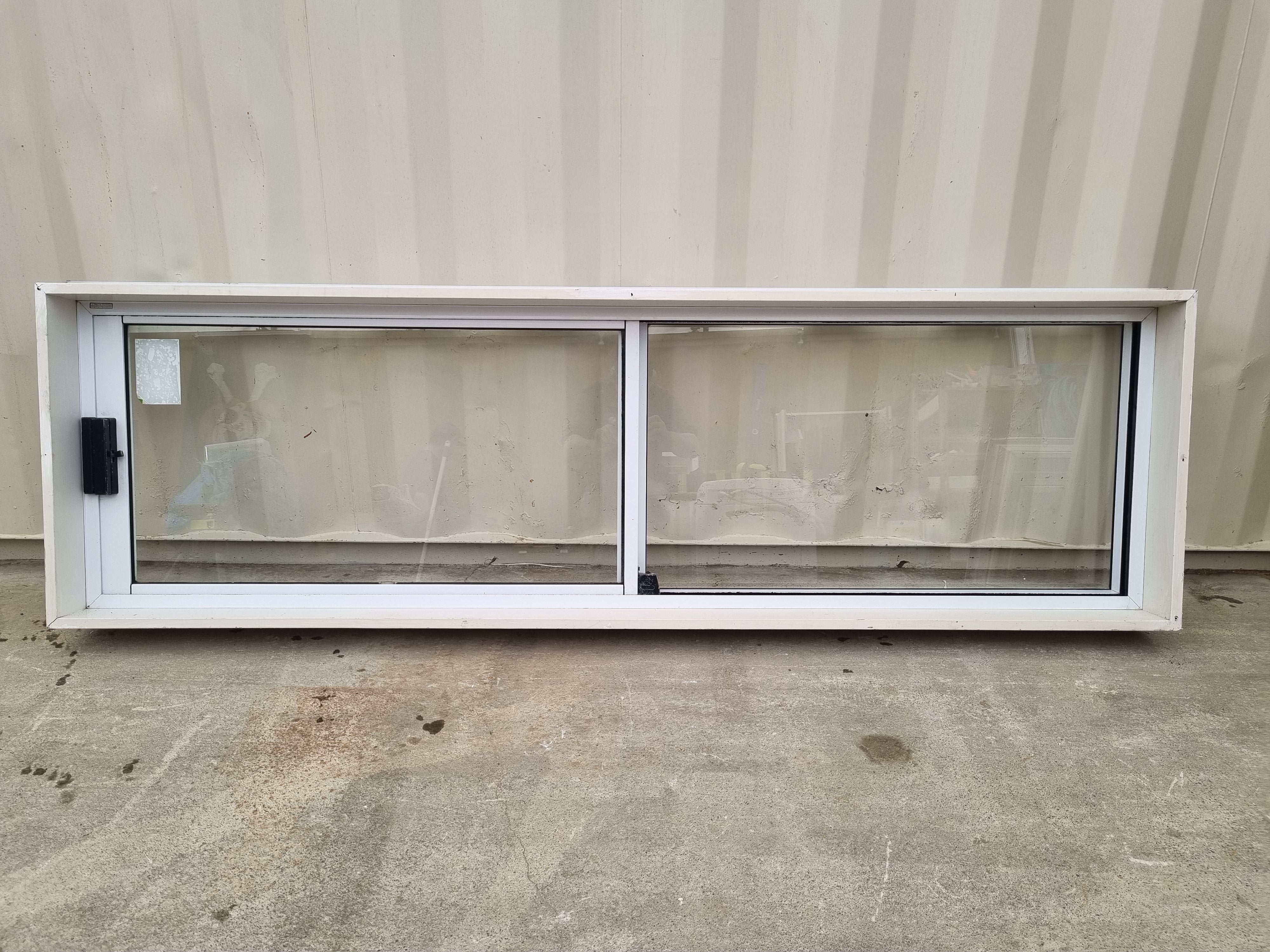 Sliding Aluminium Window White   2000 W  x  600 H  [#4646] Joinery Recycle