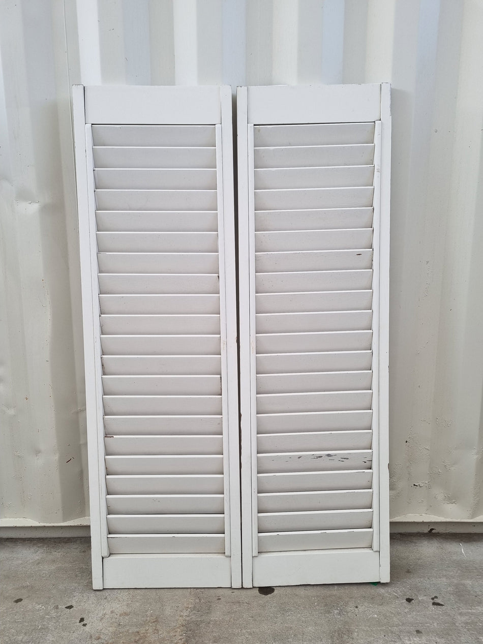 Interior Wooden Shutters  890 W x 1470 H  [#4731] Joinery Recycle