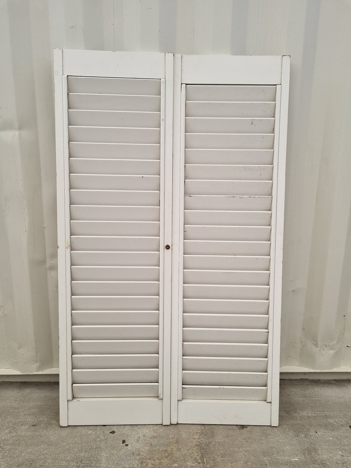 Interior Wooden Shutters  890 W x 1470 H  [#4733] Joinery Recycle