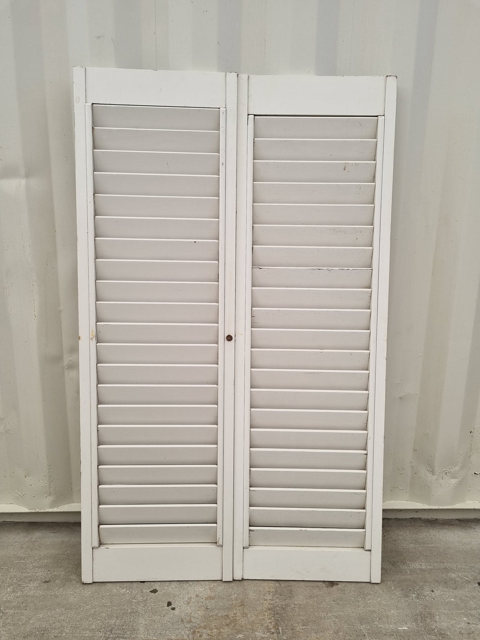 Interior Wooden Shutters  890 W x 1470 H  [#4733] Joinery Recycle