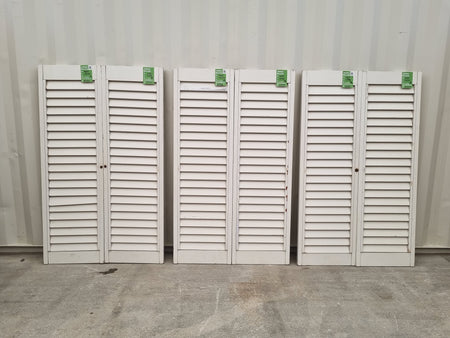 Interior Wooden Shutters  890 W x 1470 H  [#4733] Joinery Recycle