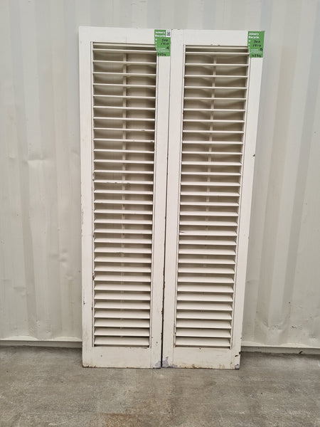 Interior Wooden Shutters 900 W x 1810 H  [#4734] Joinery Recycle