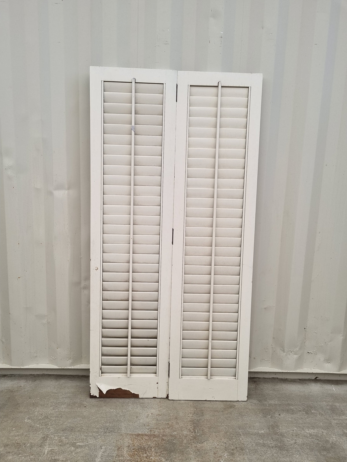 Interior Wooden Shutters 900 W x 1810 H  [#4734] Joinery Recycle