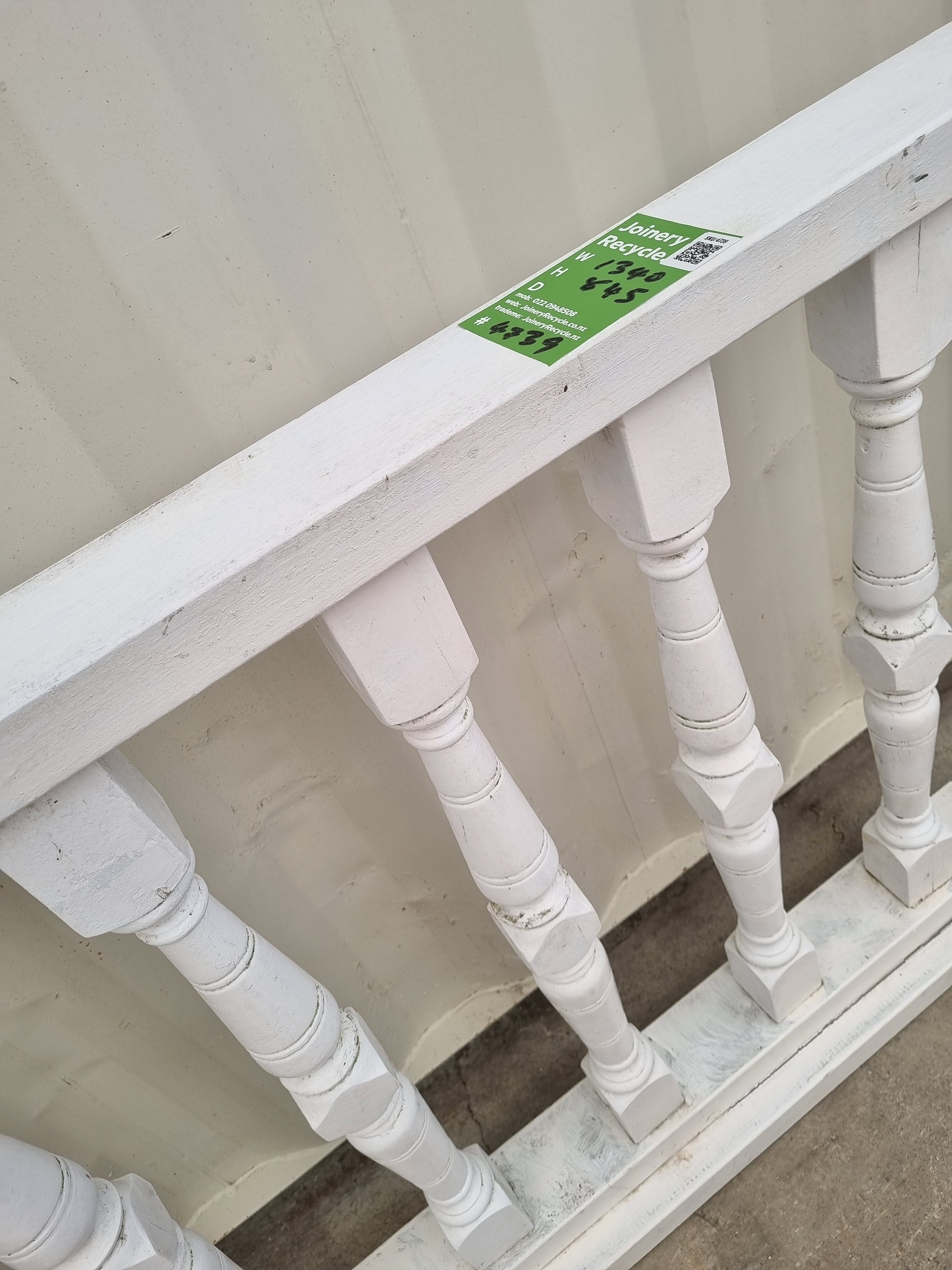 Ballustrade 1340 W  x 845 H [#4739  SF] Joinery Recycle