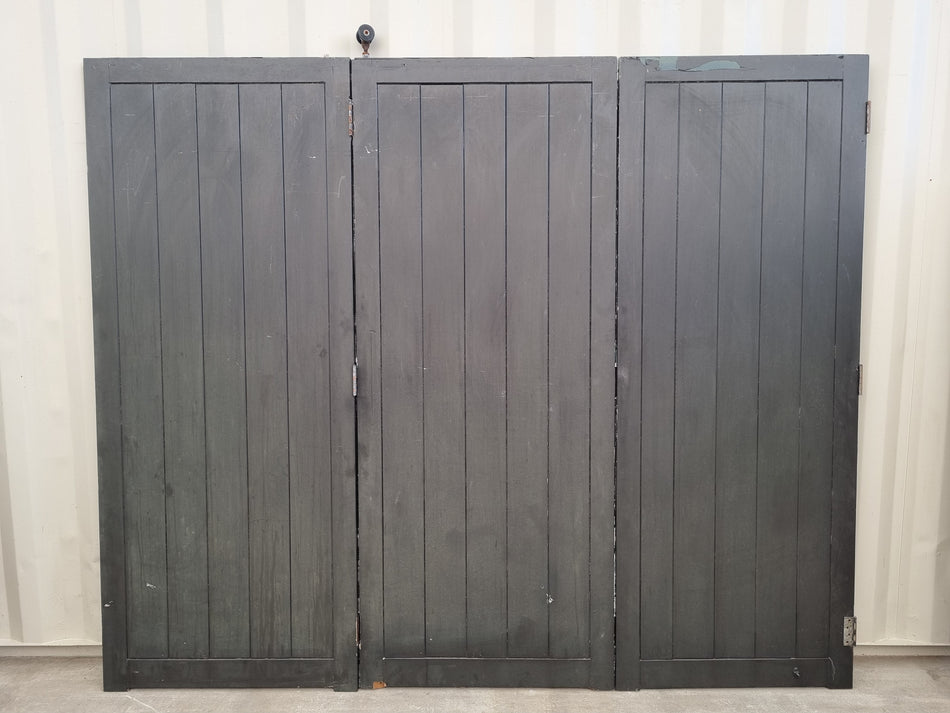 Cedar Bifold Barn Doors  2600 W x 2150 H [# 4743] Joinery Recycle