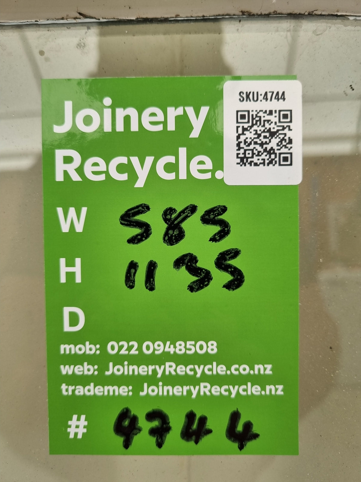 Wooden Window Sash 585 W  x 1135  H  [#4744] Joinery Recycle