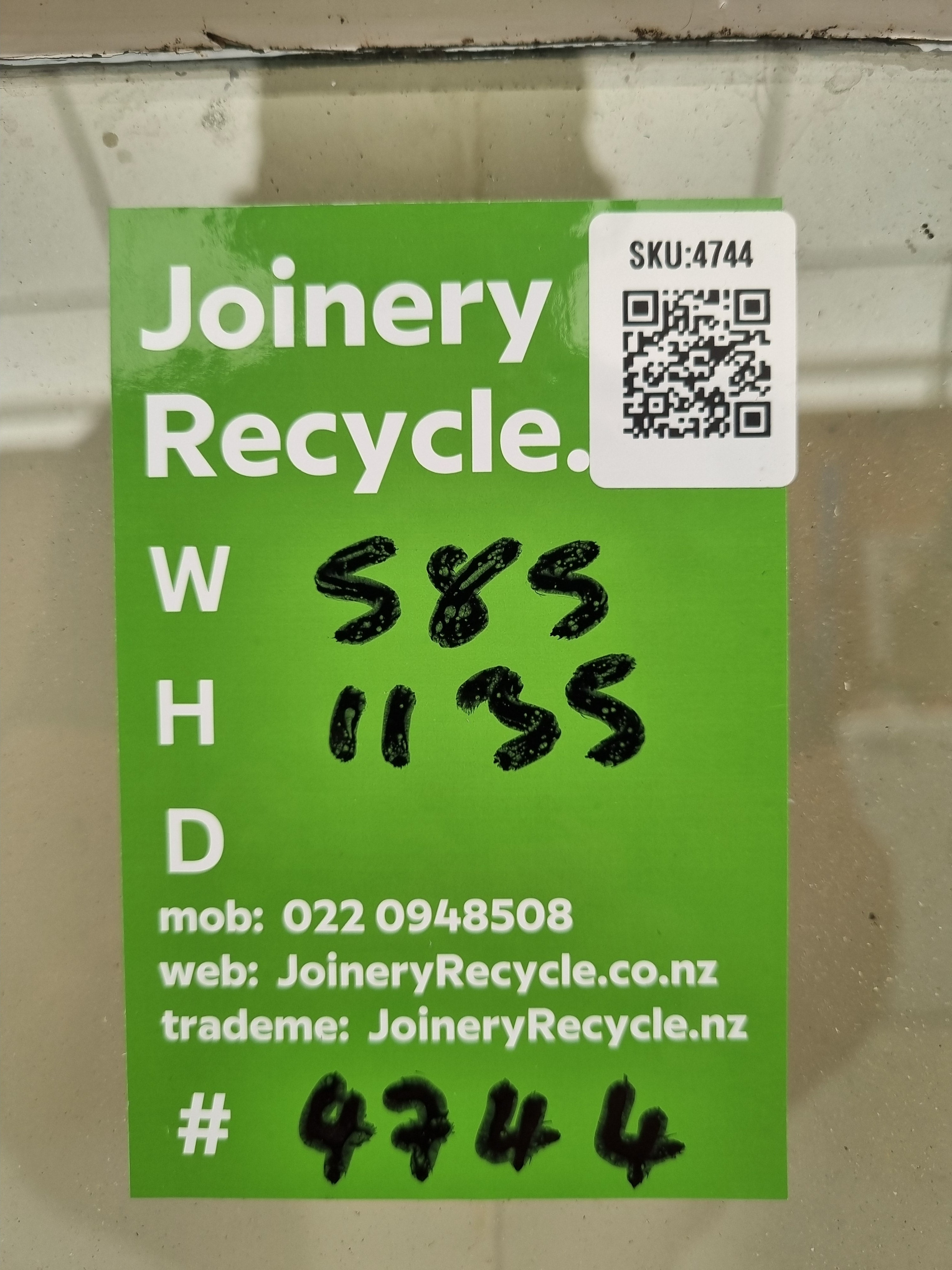 Wooden Window Sash 585 W  x 1135  H  [#4744] Joinery Recycle