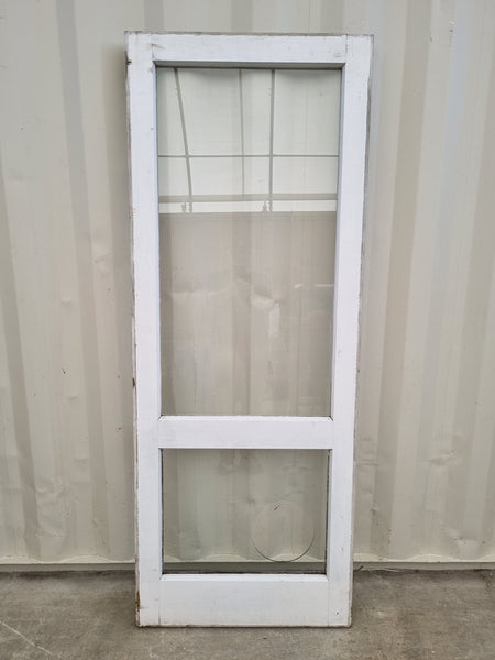 Wood and Glass Single Door Leaf 765 W x 1980 H [#4742] Joinery Recycle