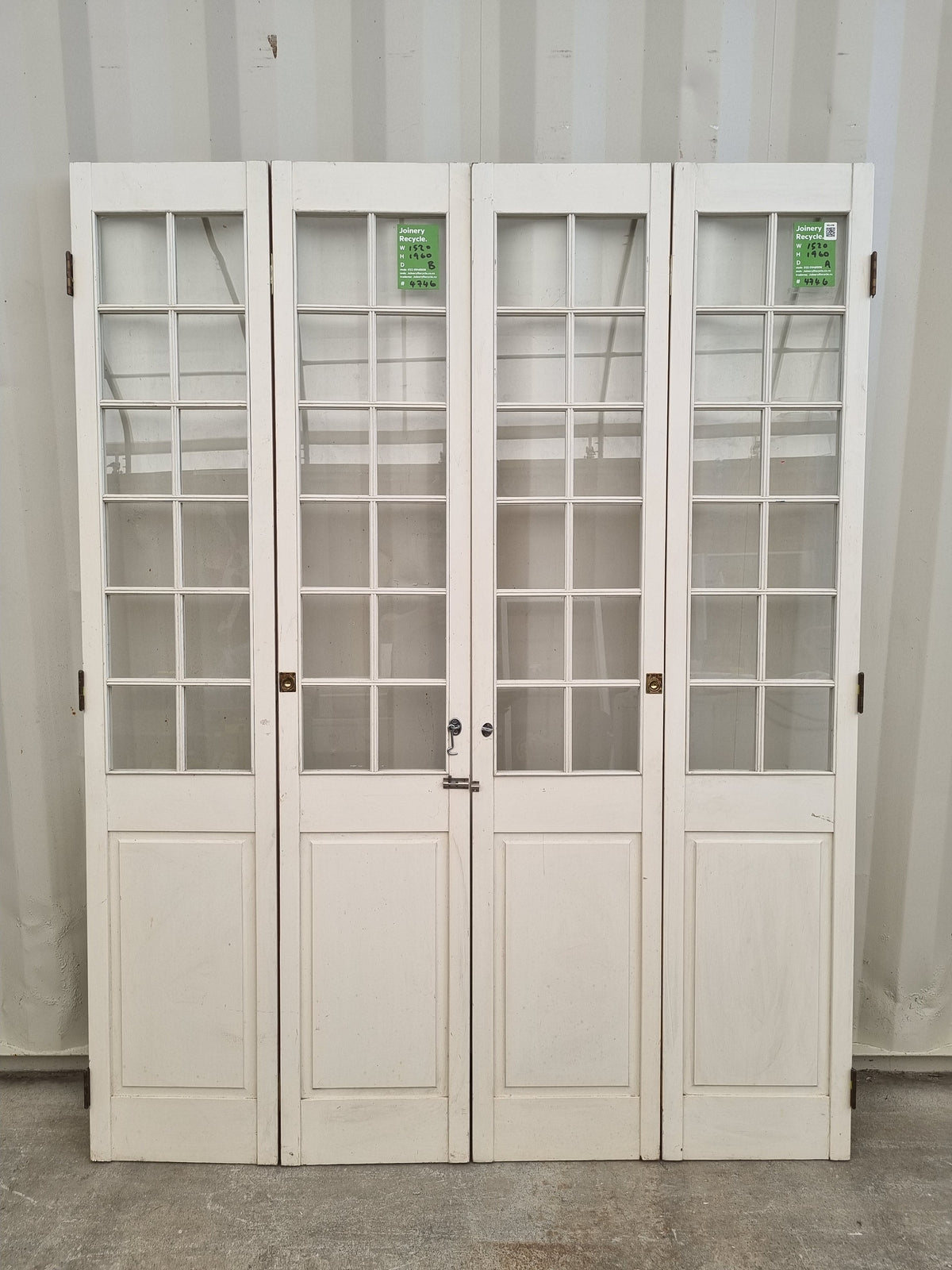 Internal Wooden Bifold Door  1520 W x 1960 H [#4746 SF] Joinery Recycle