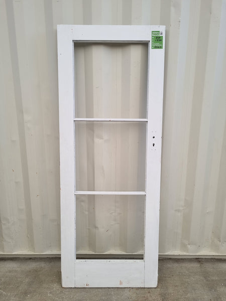 Wood & Glass Single Door  760 W x 1970 H [#4749 SF] Joinery Recycle