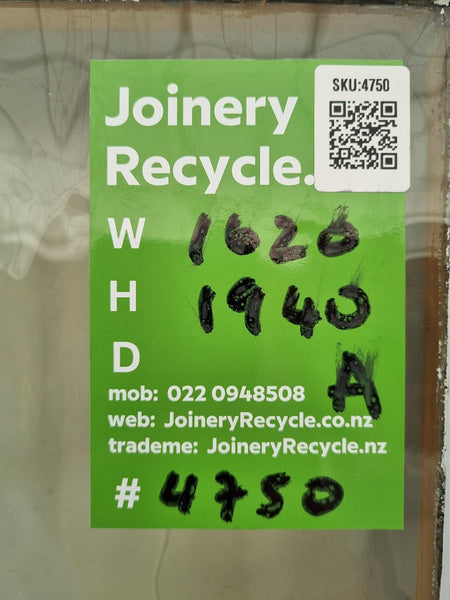 DOUBLE Entrance Door  1620 W x  1940 H [#4750 SF] Joinery Recycle