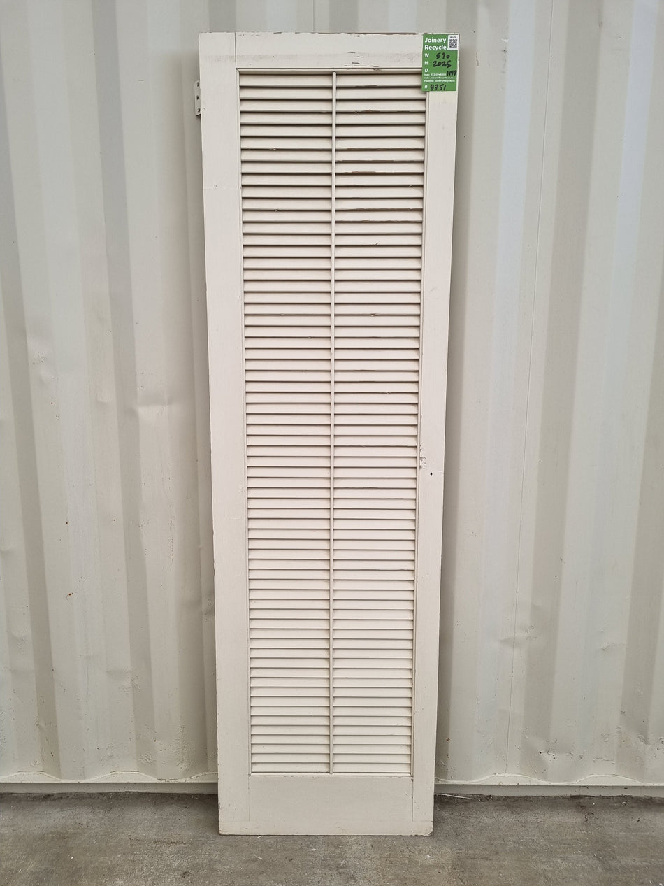 Internal Wooden Shutter   590 W x  2025 H  [#4751 SF] Joinery Recycle