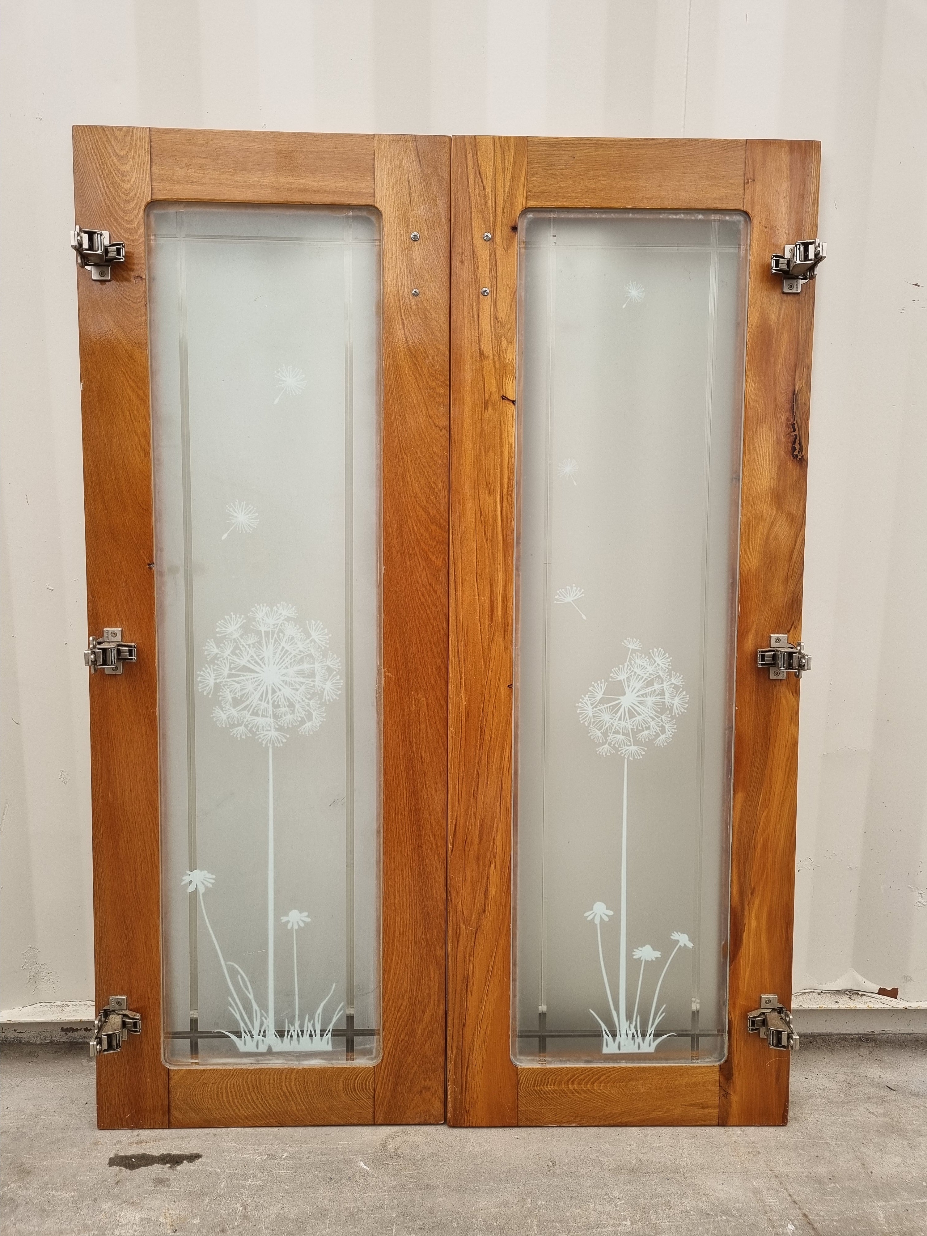 Wooden & Glass Cabinet Doors 890 W x 1240 H [#4761 SF] Joinery Recycle