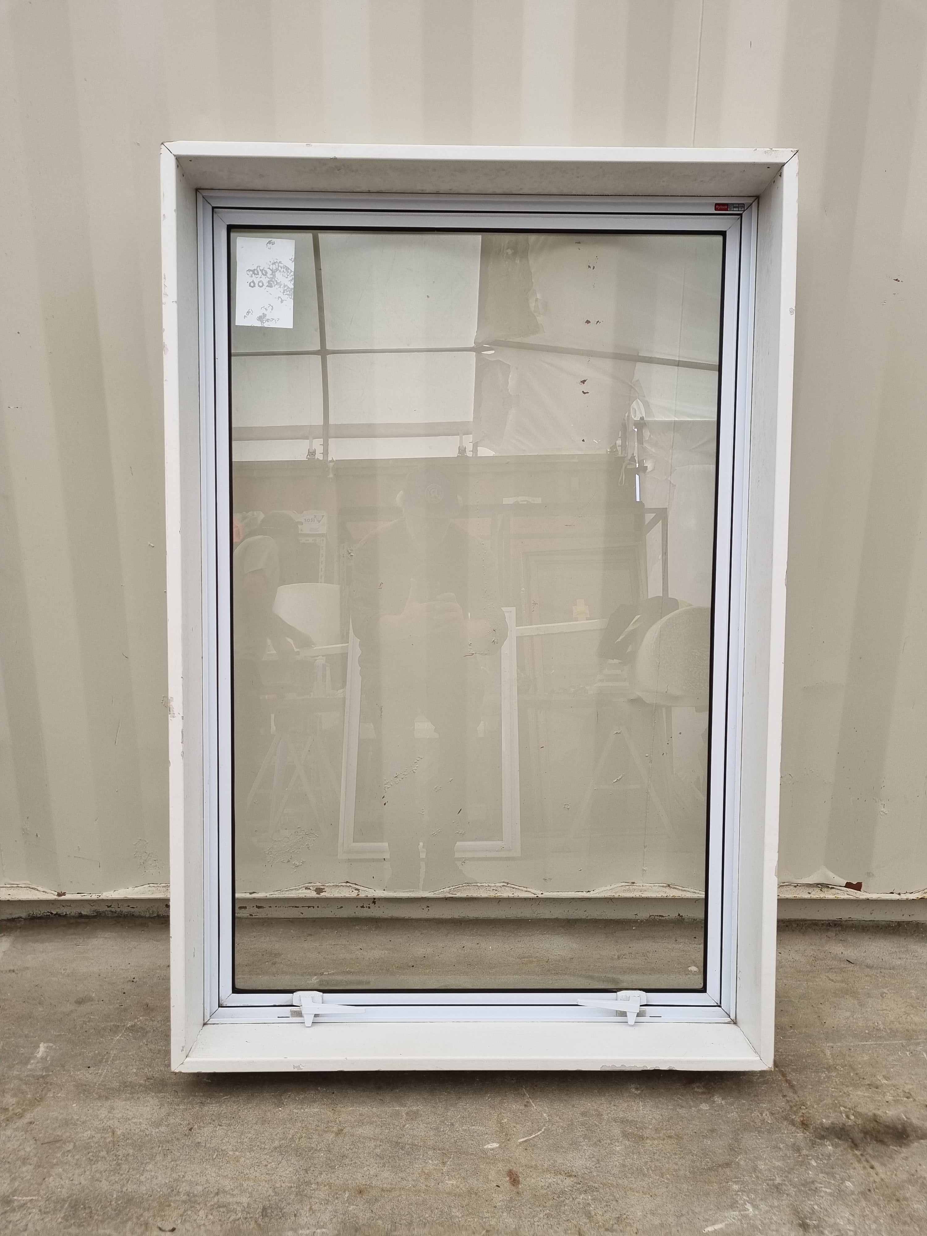 Aluminium Window White 800 W  x 1200  H  [#4762 SF] Joinery Recycle