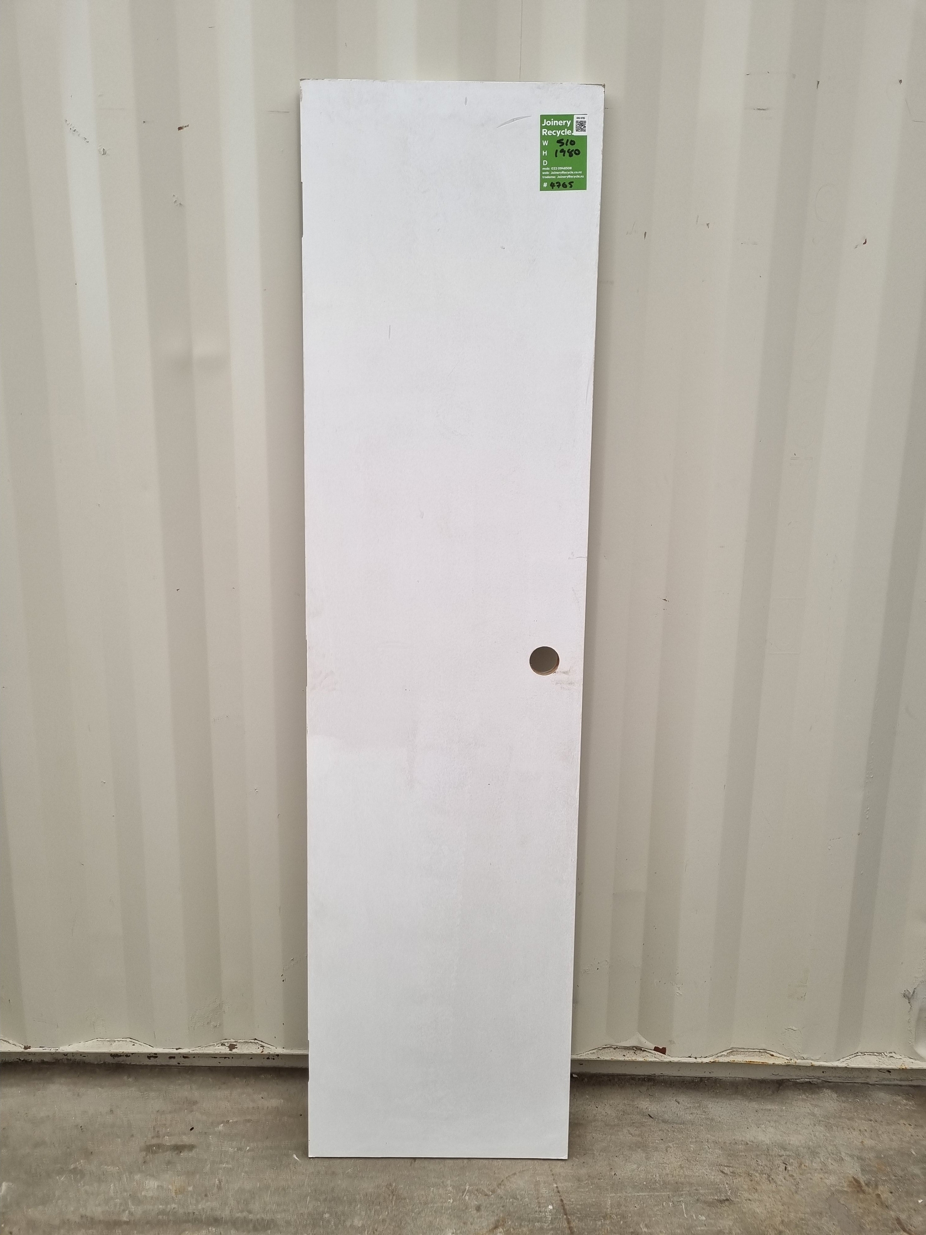 Hollow Core Internal Door Leaf   510  W  x   1980 H  [#4765] Joinery Recycle