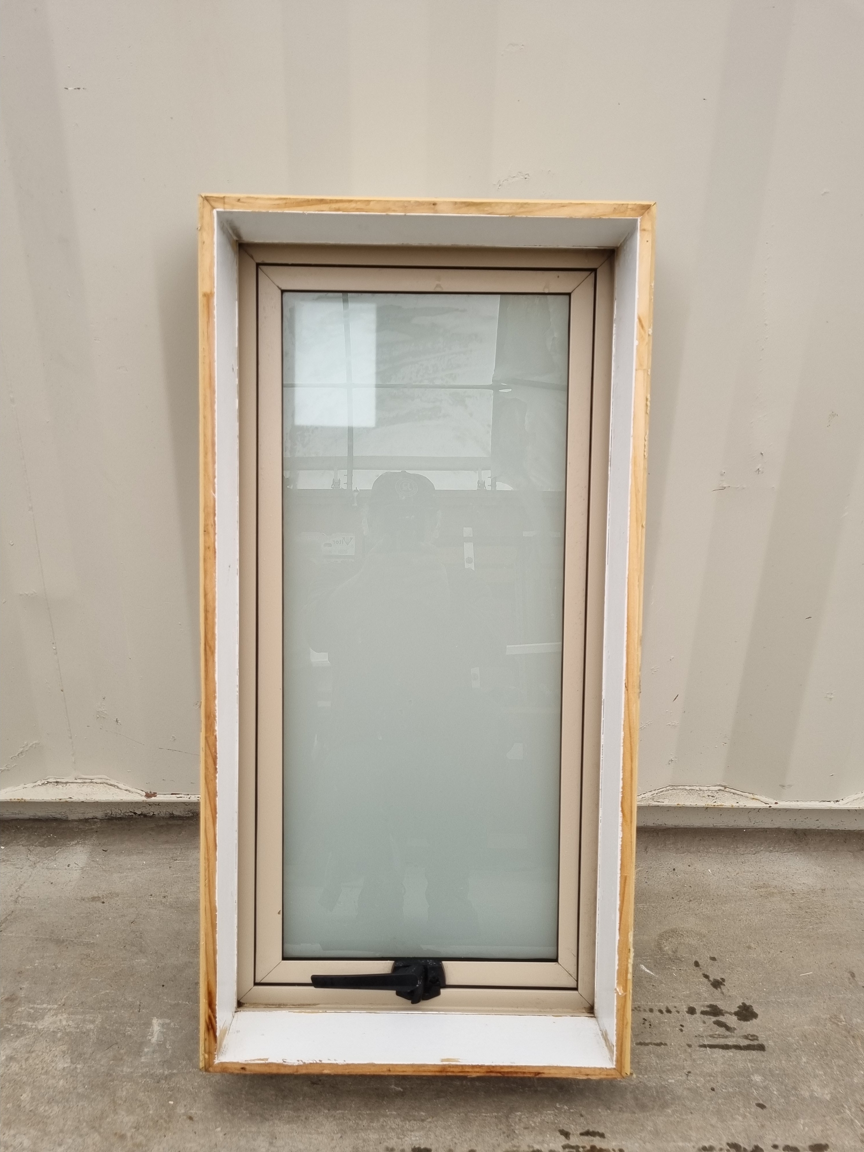 Aluminium Window Beige  400 W  x  790 H [#4766 SF] Joinery Recycle