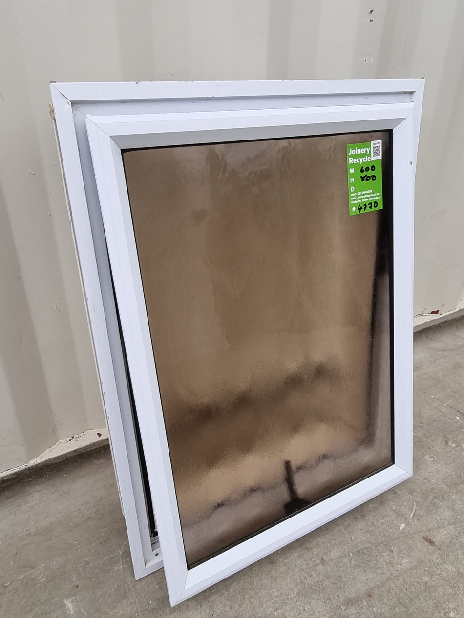 Aluminium Window White   600 W  x  800 H  [#4770 SF]