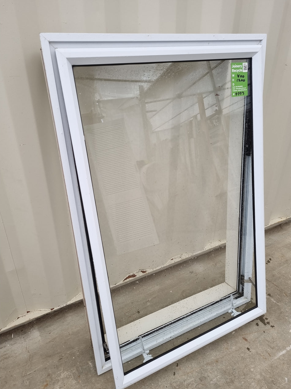 Aluminium Window White 800 W  x 1200 H [#4773  SF]