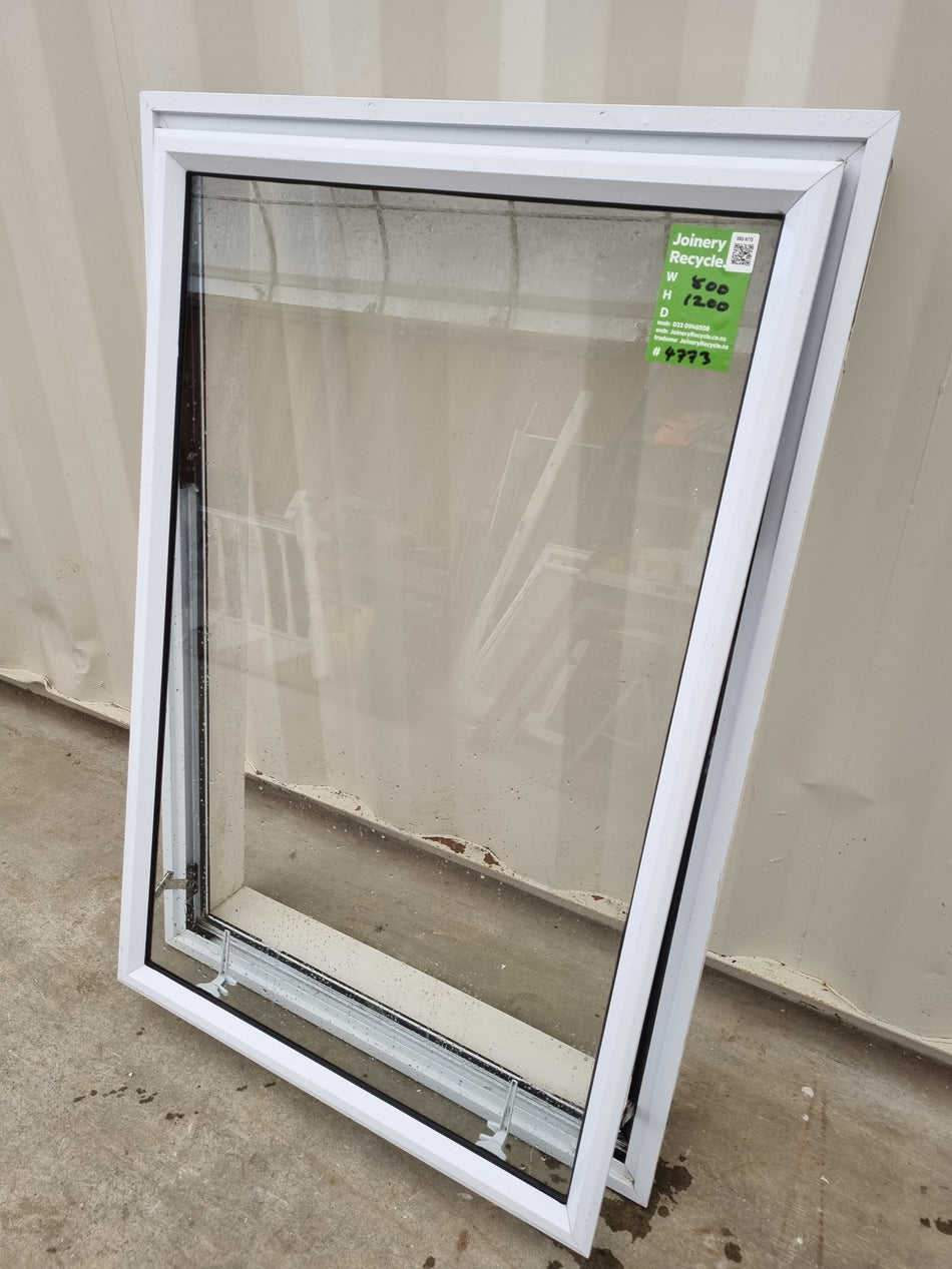Aluminium Window White 800 W  x 1200 H [#4773  SF]