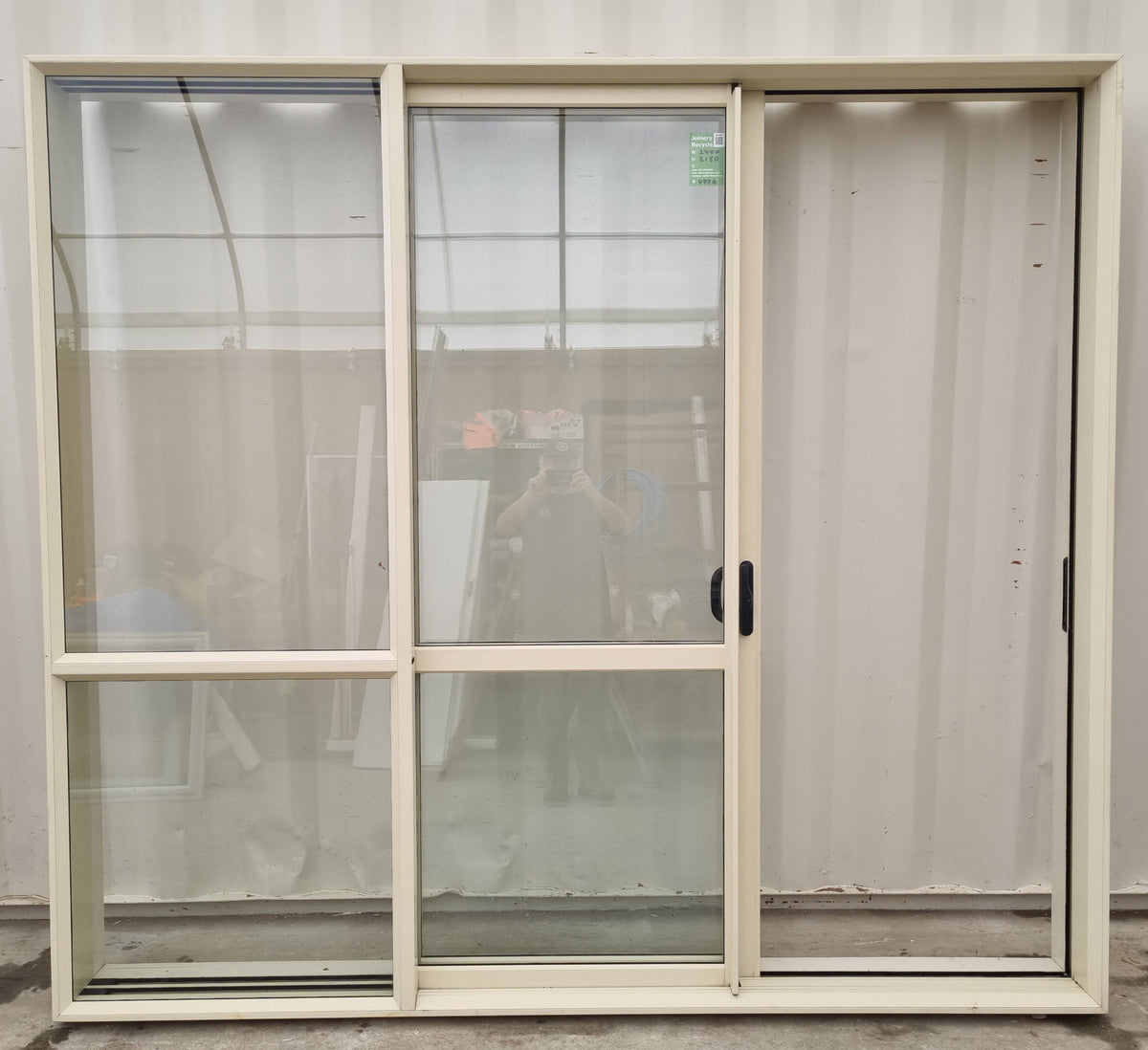 STACKER RANCH SLIDER - Cream / Offwhite  2400 W x  2150 H [#4776 SF] Joinery Recycle