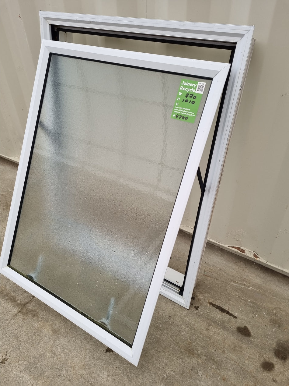 Aluminium Window White  770 W  x  1010 H  [#4780 SF]