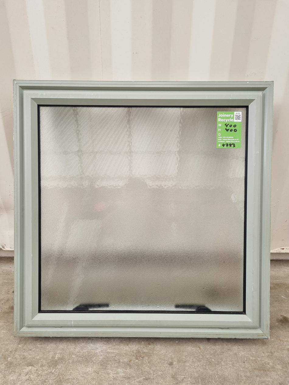 Aluminium Window Green 800 W  x 800 H [#4783  SF]