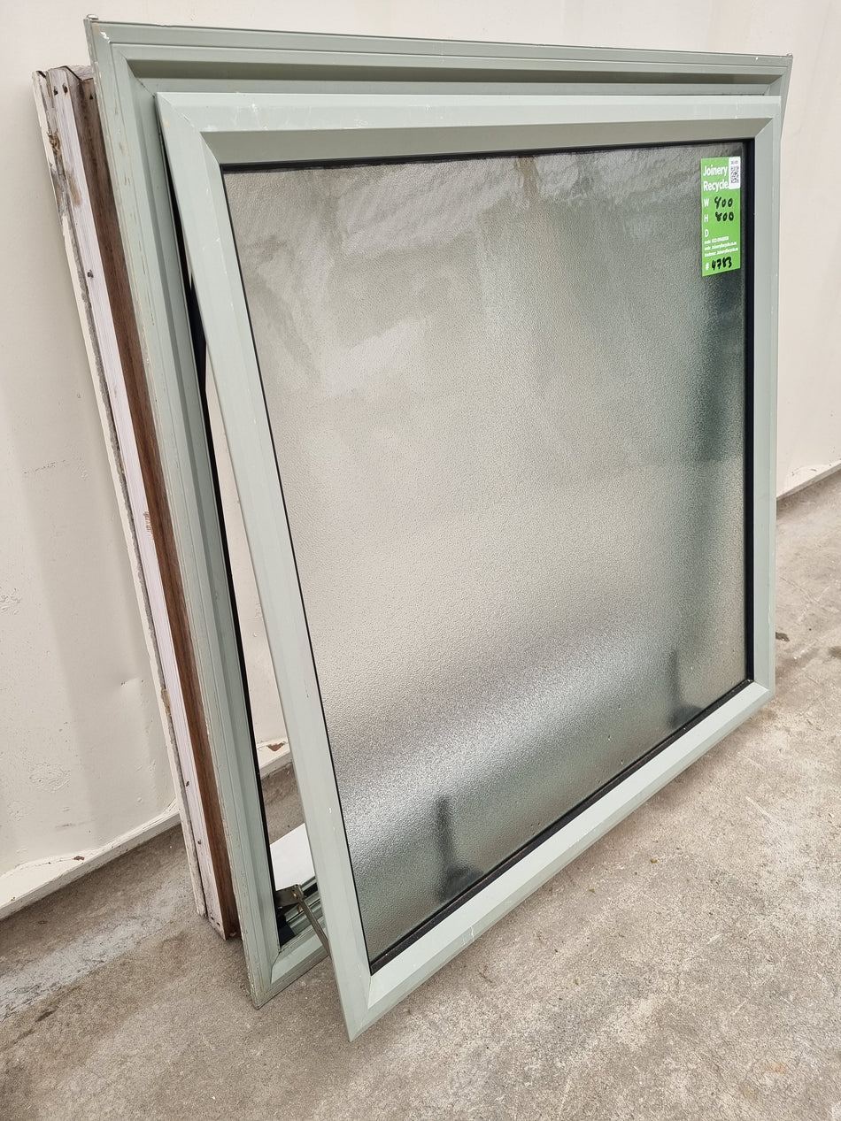 Aluminium Window Green 800 W  x 800 H [#4783  SF]
