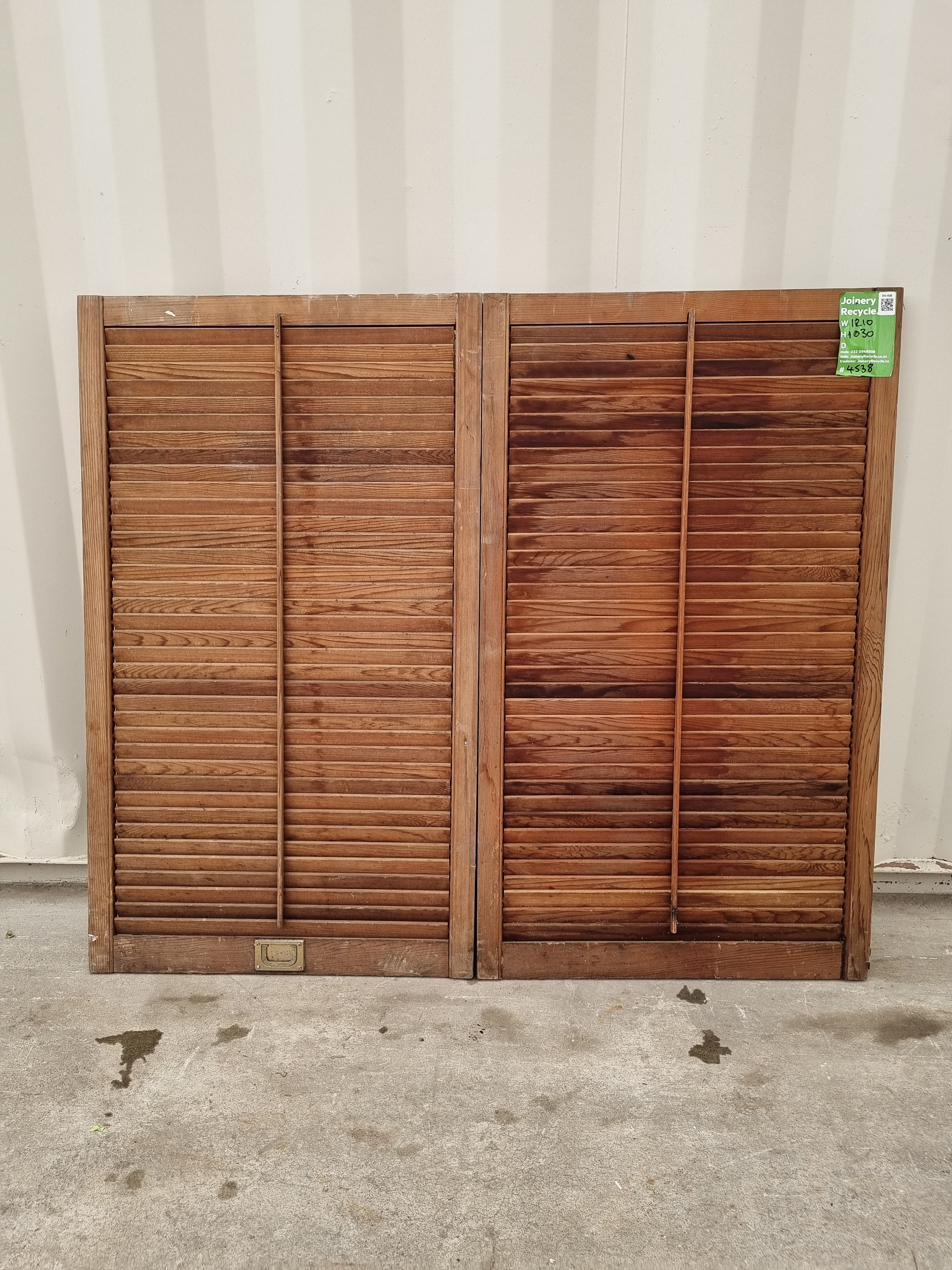 Wooden Shutters  1210 W x  1030 H