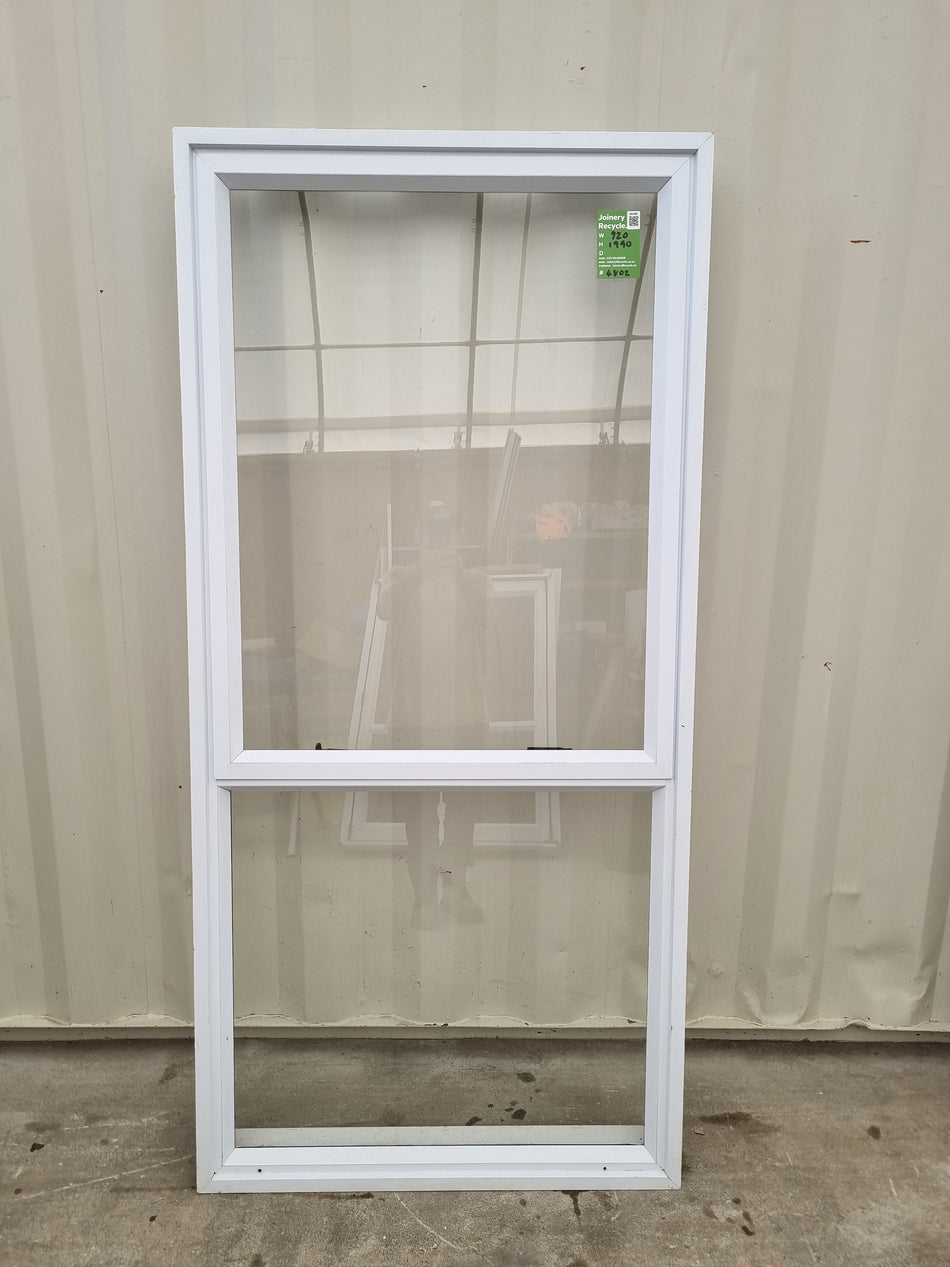 Aluminium Window White  920 W  x  1990 H  [#4802 SF] Exterior side