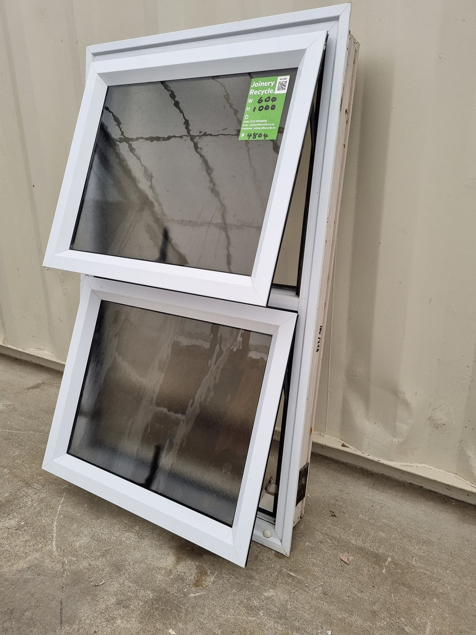Aluminium Window White  600 W  x 1000  H  [#4804 SF]