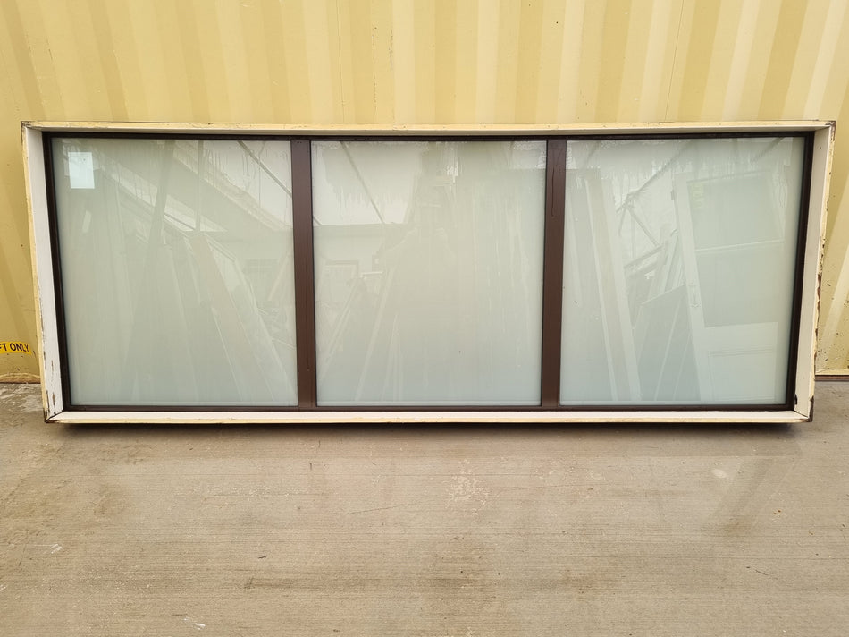 Aluminium Window Brown 2620  W  x 1000 H [#4821  SF]