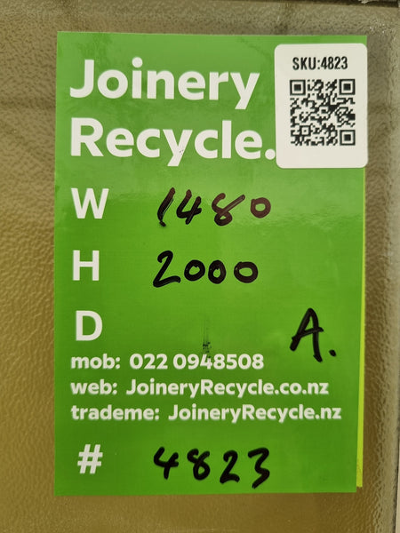 Wooden VILLA French Doors 1480 W x 2000 H [#4823  SF] Joinery Recycle